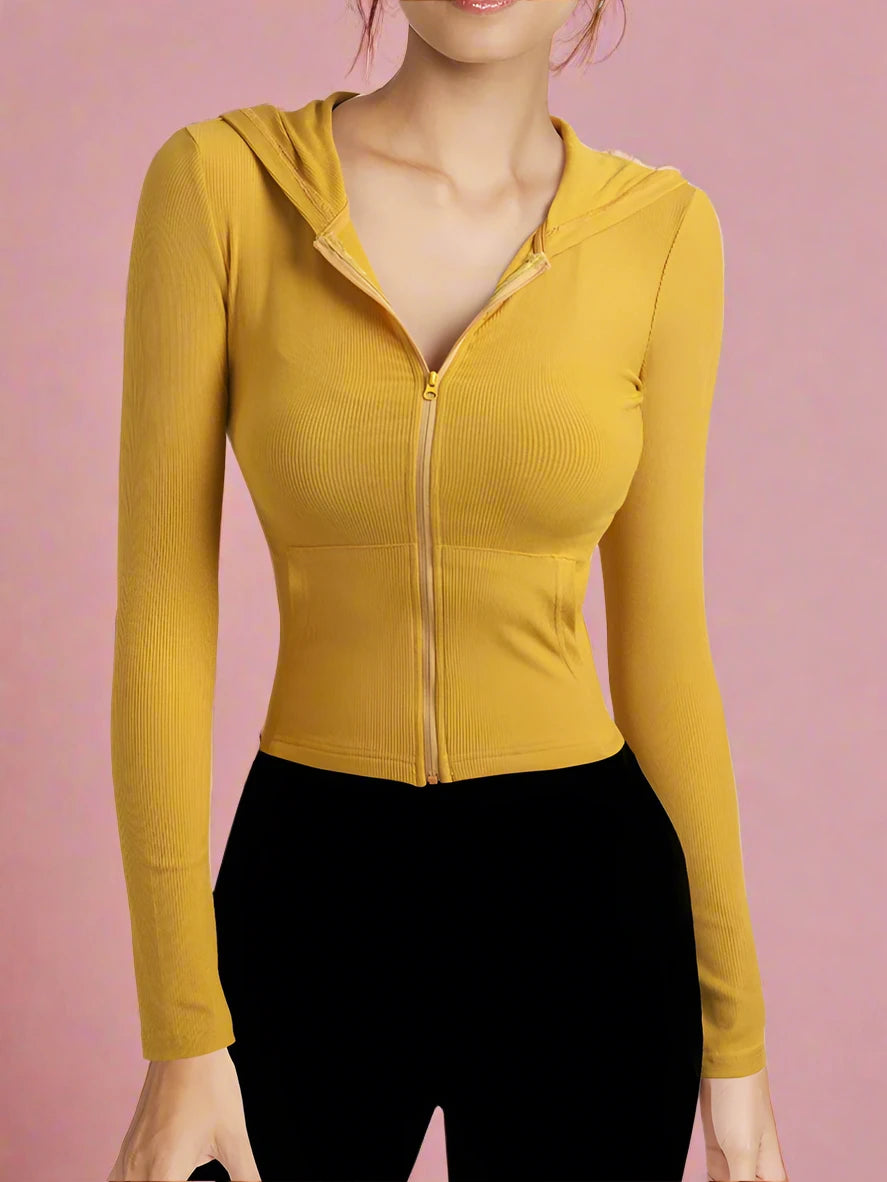 BreezeFit Cropped Athleisure Hoodie