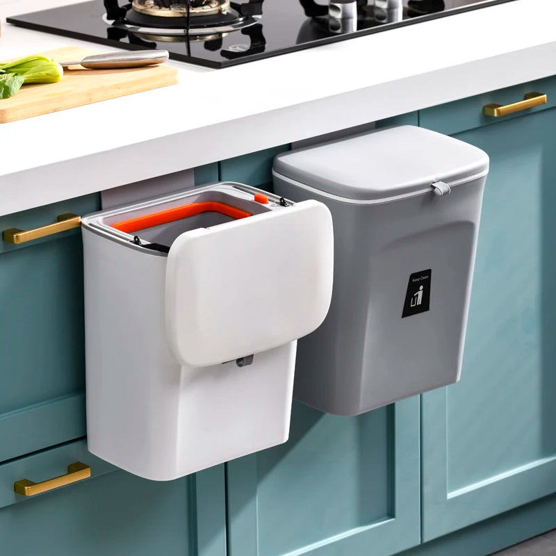 Wall-Mounted Trash Bin