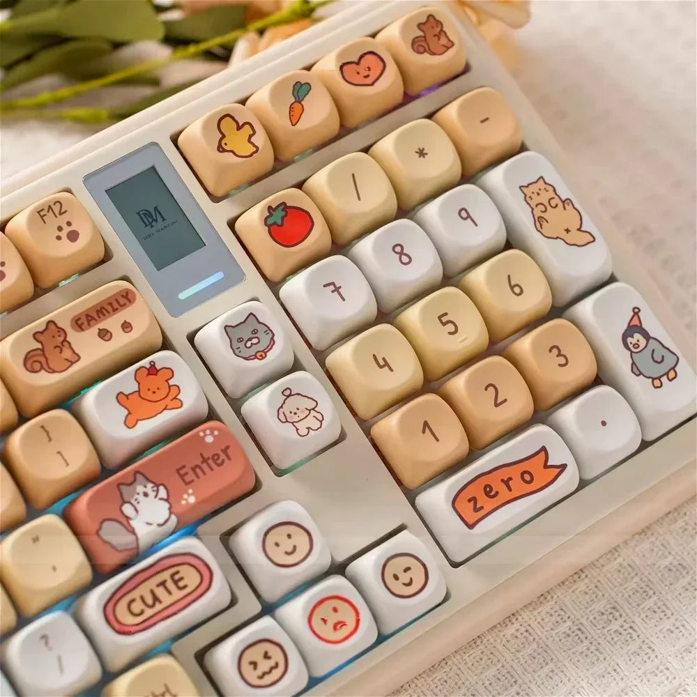 Cartoon Cuties Keycap Set