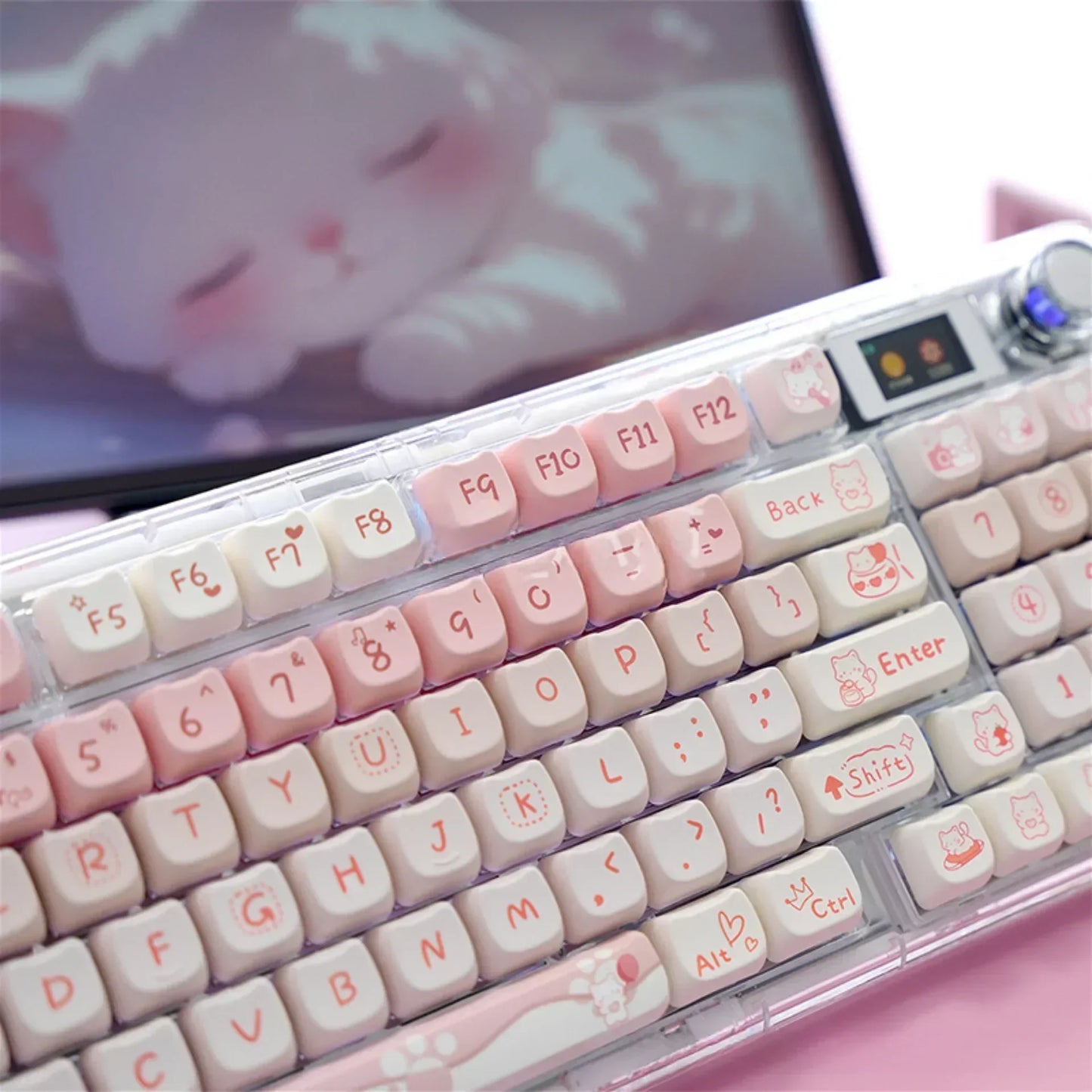 Soft Kitten Keycap Set