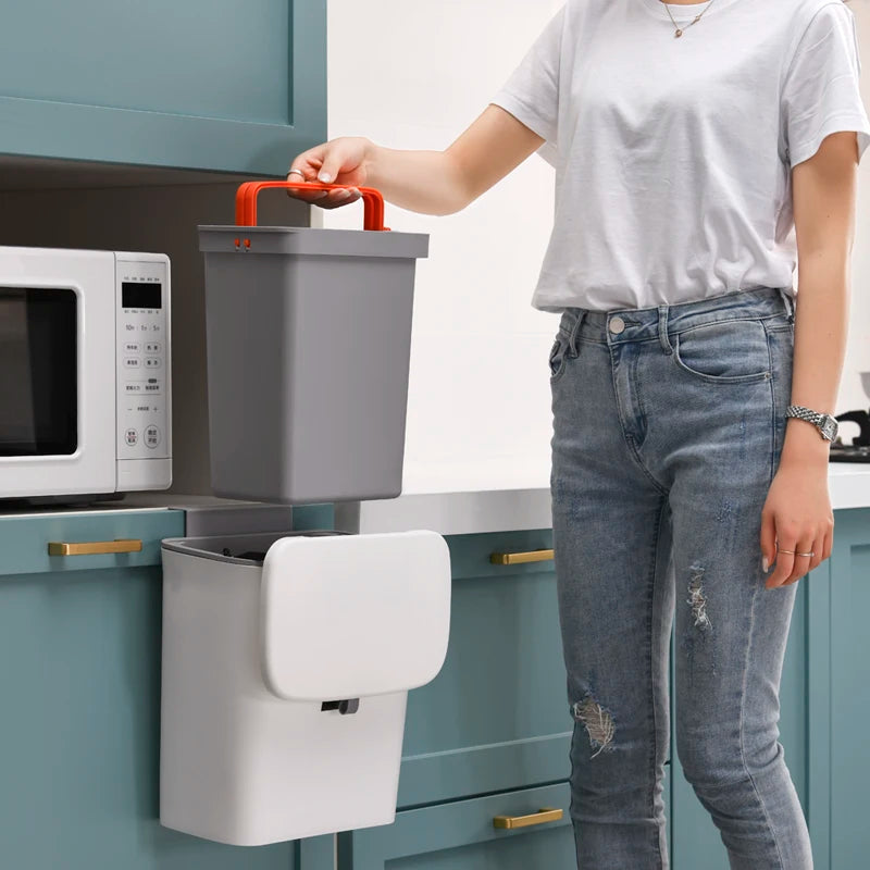 Wall-Mounted Trash Bin
