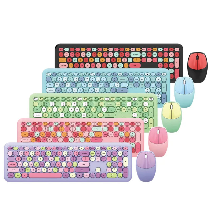 Mini Macaron Keyboard & Mouse Set