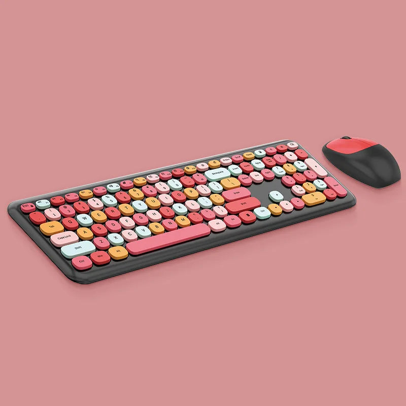 Mini Macaron Keyboard & Mouse Set