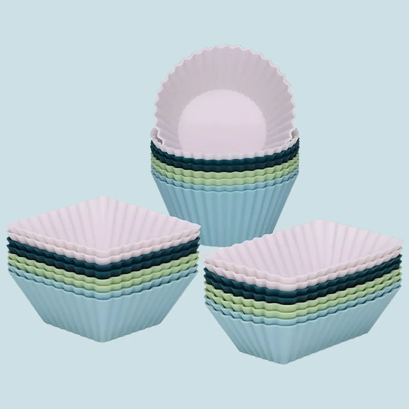 Silicone Baking Cups, Set of 24