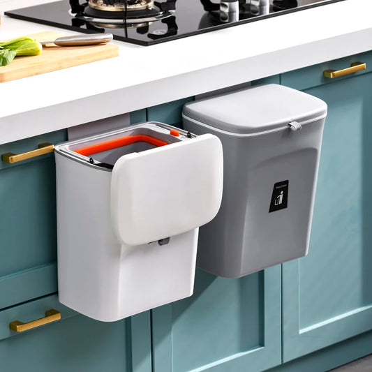 Wall-Mounted Trash Bin