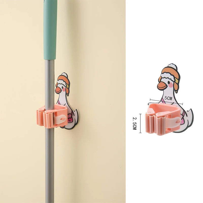 Cartoon Mop & Broom Holder