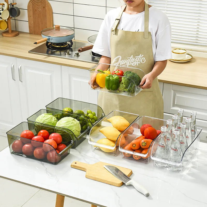 Clear Fridge Storage Bins