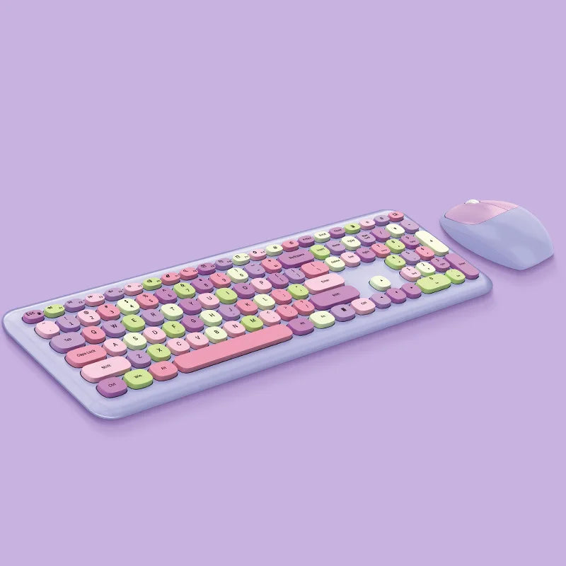 Mini Macaron Keyboard & Mouse Set