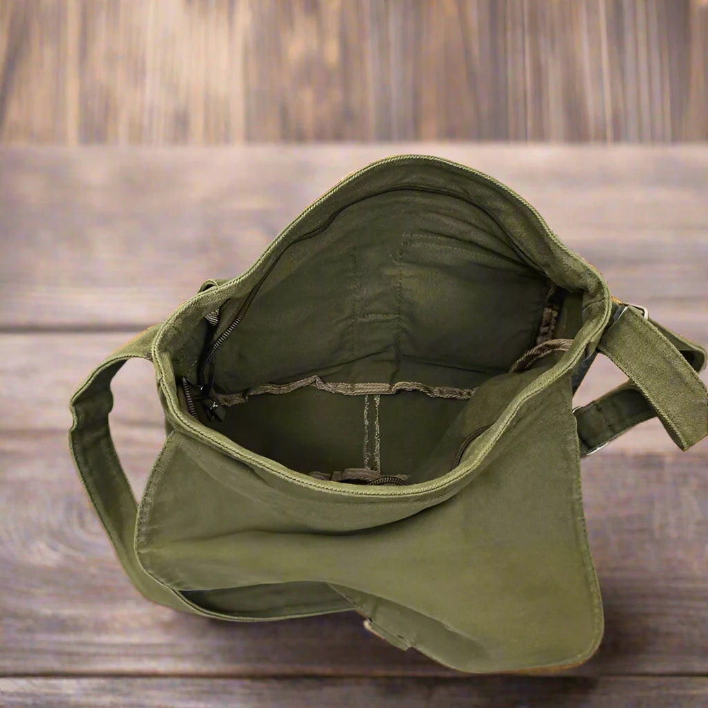 Grunge Canvas Messenger Bag