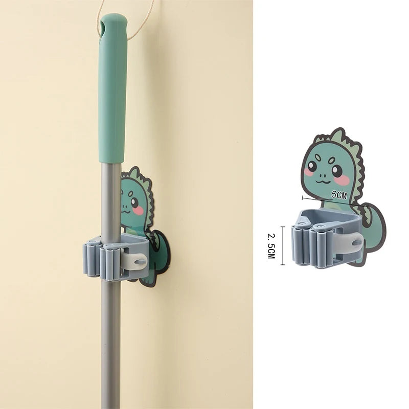 Cartoon Mop & Broom Holder