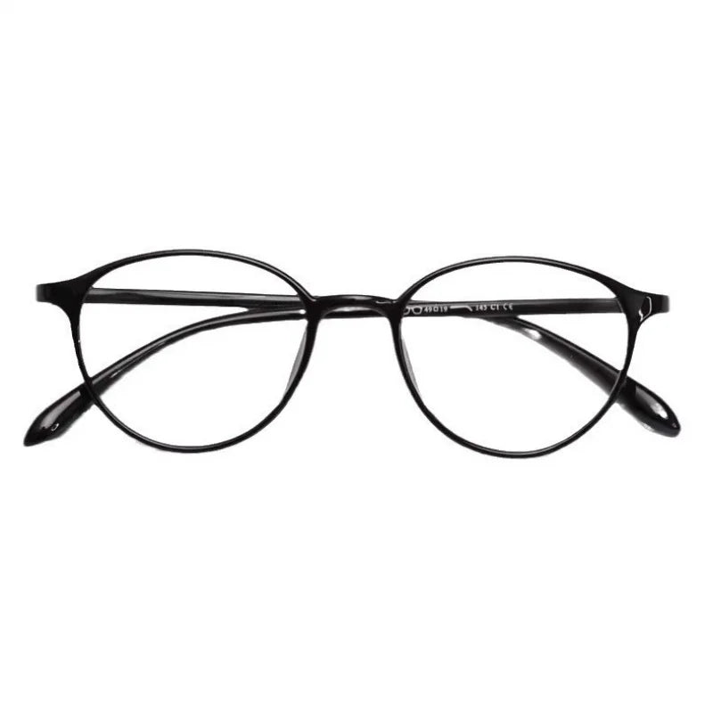 Retro Round frame anti-blue light glasses women men ultra-light computer blocking glasses lens leg fashion optical spectacle