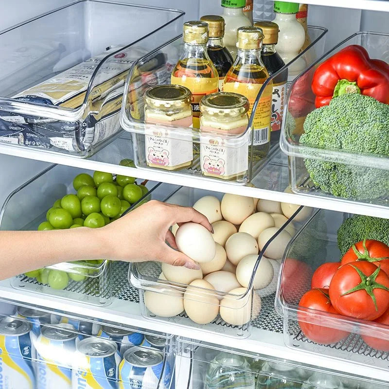 Clear Fridge Storage Bins