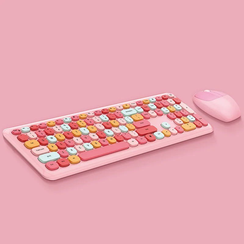 Mini Macaron Keyboard & Mouse Set