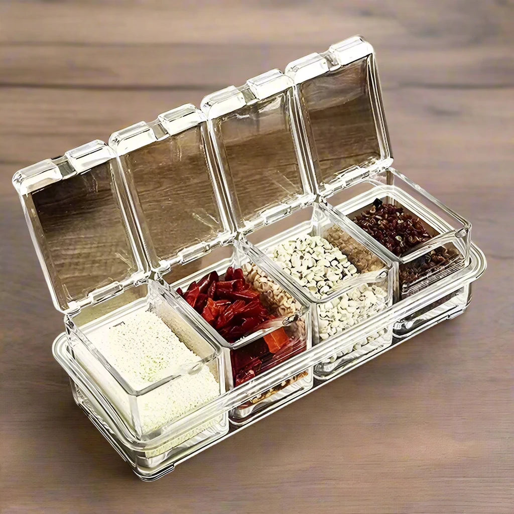 4-Grid Spice & Snack Box